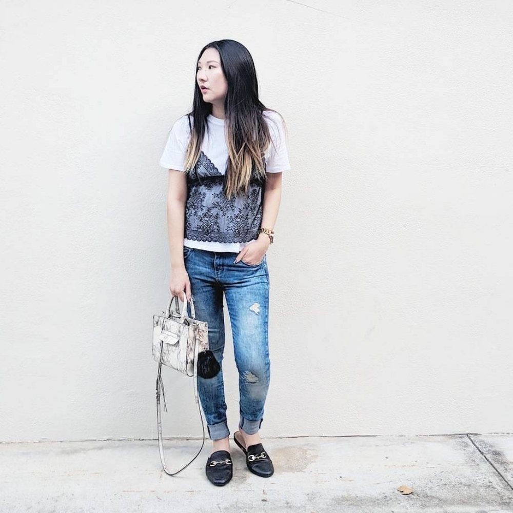 Lace Cami & T Combo